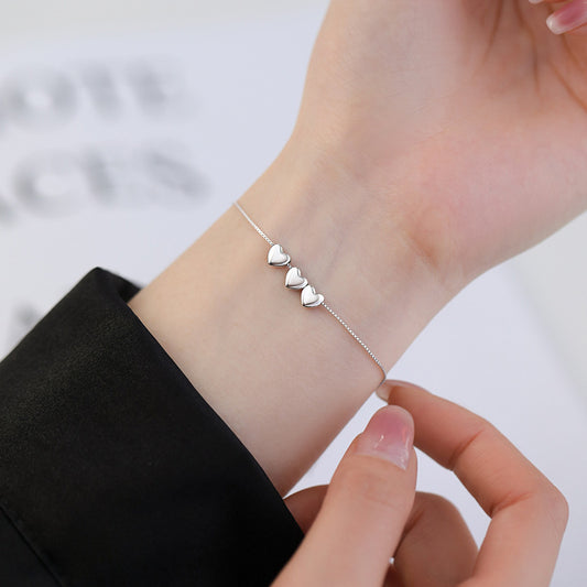 925銀愛ブレスレット女子学生の親友のins風小衆デザイン感手飾りバレンタインデープレゼント彼女