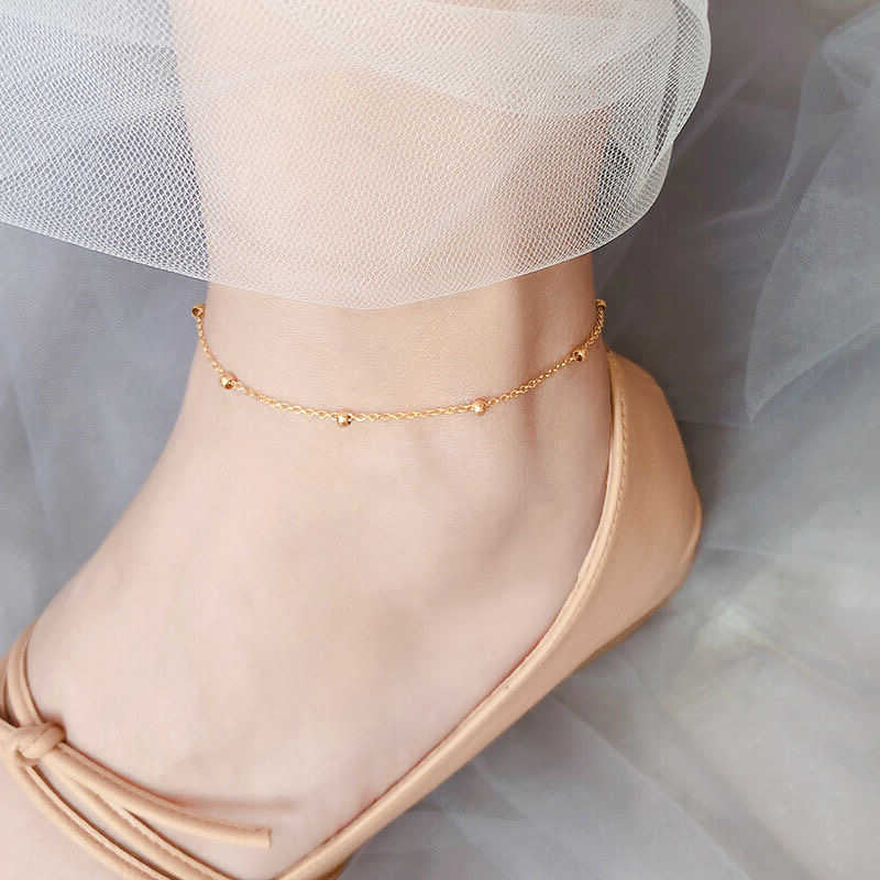 軽奢感高級シンプル百搭丸玉スネークボーンチタン鋼ネックレス女性用セット