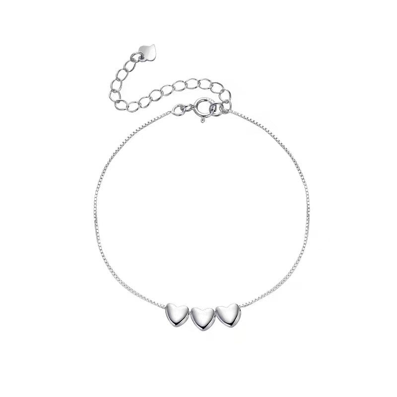 925銀愛ブレスレット女子学生の親友のins風小衆デザイン感手飾りバレンタインデープレゼント彼女