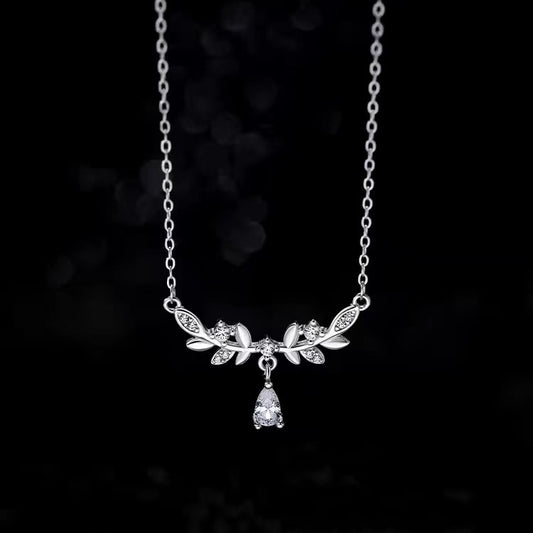 925シルバー麦わらネックレスレトロデザイン高級感の小柄なネックレス女性用アクセサリー